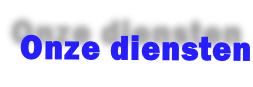 Onze diensten